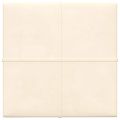 vidaXL Nástenné panely 12 ks krémové 30x30 cm zamatové 1,08 m²