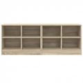 vidaXL Skriňa pod posteľ s poličkou 2 ks Dub sonoma 66 x 33 x 48 cm