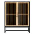 vidaXL Komoda čierna 60x30x75 cm kompozitné drevo