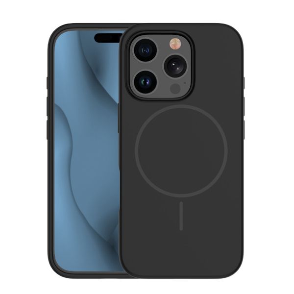 Silikónové Thin Mag puzdro pre iPhone 17 Air 6,6" čierne