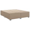 vidaXL Boxspring posteľ s matracom kapučínová 180x200 cm umelá koža