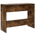 vidaXL Konzolový stôl Dymový dub 96,5 x 38 x 75 cm Kompozitné drevo