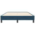 vidaXL Posteľný rám boxsping bez matracom tmavomodrý 120x210 cm zamat