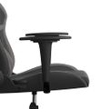 vidaXL Herná stolička čierna a sivá umelá koža