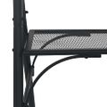 vidaXL Párty barový stôl so strieškou 175x150x207 cm antracitový oceľový