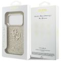 Puzdro Guess Fixed Glitter Big 4G Metal Frame pre iPhone 17 Pro zlaté