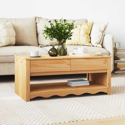 vidaXL Konferenčný stolík so zásuvkou Drammen Dub 99 x 55 x 45 cm
