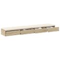 vidaXL Zásuvky pod posteľ Sonoma dub 200 x 36,5 x 16,5 cm