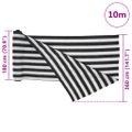vidaXL Tieniaca sieť antracitovo-biela 3,6x10 m HDPE 75 g/m²