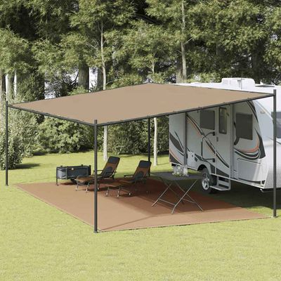 vidaXL Koberec do stanu sivohnedý 400x700 cm HDPE