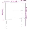 vidaXL Čelo postele so záhybmi zelené 93x16x118/128 cm látka