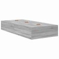 vidaXL Rám postele s úložným prostorem Sivý Sonoma 90 x 190 cm