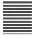 vidaXL Zebra roleta čierna 135x150 cm šírka látky 130,9cm polyester