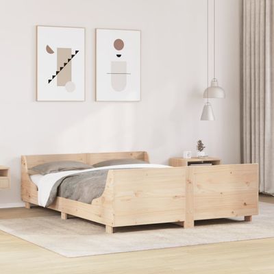 vidaXL Posteľ s matracom 120x200 cm borovicový masív