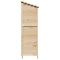vidaXL Záhradný prístrešok so strechou Prírodná 106 x 56 x 176,5 cm