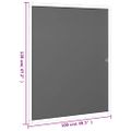 vidaXL Okenná sieťka proti hmyzu biela 100x120 cm