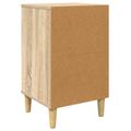 vidaXL Nočný stolík ELBURG Dub sonoma 36 x 33 x 60 cm Kompozitné drevo