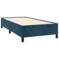 vidaXL Rám postele bez matraca tmavomodrý 90x200 cm zamat