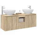 vidaXL Set kabinetov do kúpeľne 3 ks Dub sonoma 49,5 x 44,5 x 65 cm