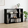 vidaXL TV skrinka 100 x 30 x 50 cm Čierny dub Kompozitné drevo