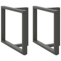 vidaXL Nohy k jedálenskému stolu v tvare T, 2 ks, antracitové, 90x35x(72-73) cm, oceľ