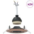 vidaXL Bodové svetlo 24 ks Medená 9 x 9 x 2.5 cm Kov