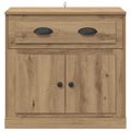 vidaXL Highboard Remeselný dub 70 x 35,5 x 67,5 cm Kompozitné drevo