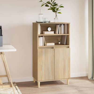 vidaXL Vysoká skrinka dub sonoma 60x36x110 cm spracované drevo
