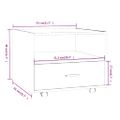 vidaXL Konferenčný stolík dub sonoma 55x55x40 cm kompozitné drevo