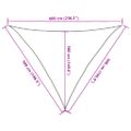 vidaXL Tieniaca plachta 160 g/m² červená 5x5x6m HDPE