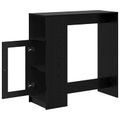 vidaXL Barový stôl 101 x 40 x 103,5 cm Kompozitné drevo Čierny dub