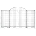 vidaXL Oblúkové gabiónové koše 10 ks 200x30x100/120cm pozinkov. železo