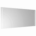 vidaXL Zrkadlo do kúpeľne s LED Priehľadná 90 x 40 cm tvrdené sklo
