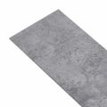 vidaXL Nesamolepiace podlahové dosky, PVC 4,46 m² 3 mm, cementovo sivé