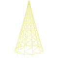 vidaXL Vianočný stromček na stožiari teplé biele svetlo 3000 LED 800cm