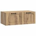 vidaXL Nástenná TV skrinka 78,5 x 41 x 30 cm Dub artisan