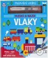 Malování vodou Vlaky