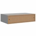 vidaXL Zásuvkové police nástenné 2 ks sivé 40x23,5x10 cm MDF
