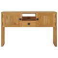 vidaXL Konzolový stolík 120x32x75 cm masívne teakové drevo