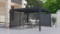 Bioklimatická pergola G21 Austin 4x4 m, antracitová hliníková