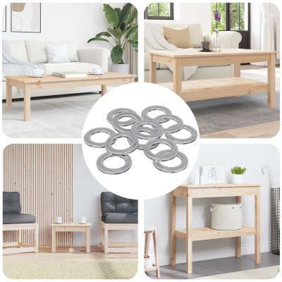 vidaXL Podložky 52941 pcs Strieborná Železo