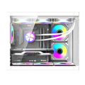 Počítačová skriňa DarkFlash B275 PRO (biela) + 6 ventilátorov