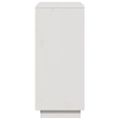 vidaXL Komoda biela 110,5x35x80 cm borovicový masív
