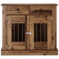 vidaXL Nábytok pre psa Staré drevo 90 x 47,5 x 80 cm Kompozitné drevo