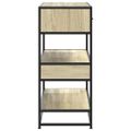 vidaXL Konzolový stolík dub sonoma 90x35x80 cm kompozitné drevo