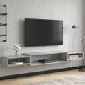 vidaXL Nástenný TV kabinet Nástenná montáž Sivý Sonoma