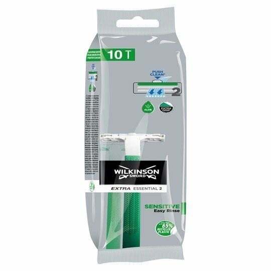 Wilkinson Extra Essential 2 Sensitive jednorazový holiaci strojček 10ks (W302348600)