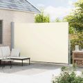 vidaXL Zaťahovacia bočná markíza na terasu 220x514 cm krémová