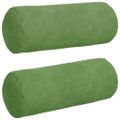 vidaXL Podložkové vankúše 2 pcs Svetlo zelená Ø 15 x 40 cm