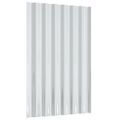 vidaXL Strešné panely 36 ks pozinkovaná oceľ sivá 60x36 cm